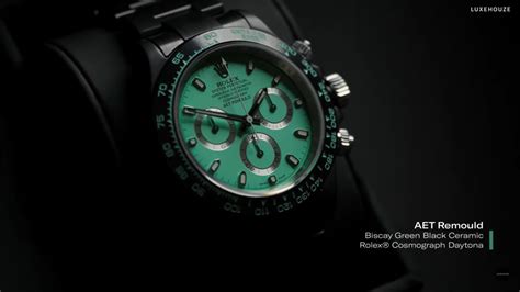 biscay green rolex|Getting to Know the AET Remould Rolex Daytona Biscay Green.